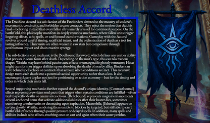 Fatebinders - Deathless Accord, Masters of Death.
