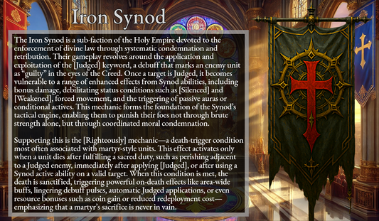 Holy Empire - Iron Synod, The Faith-forged Tribunal.